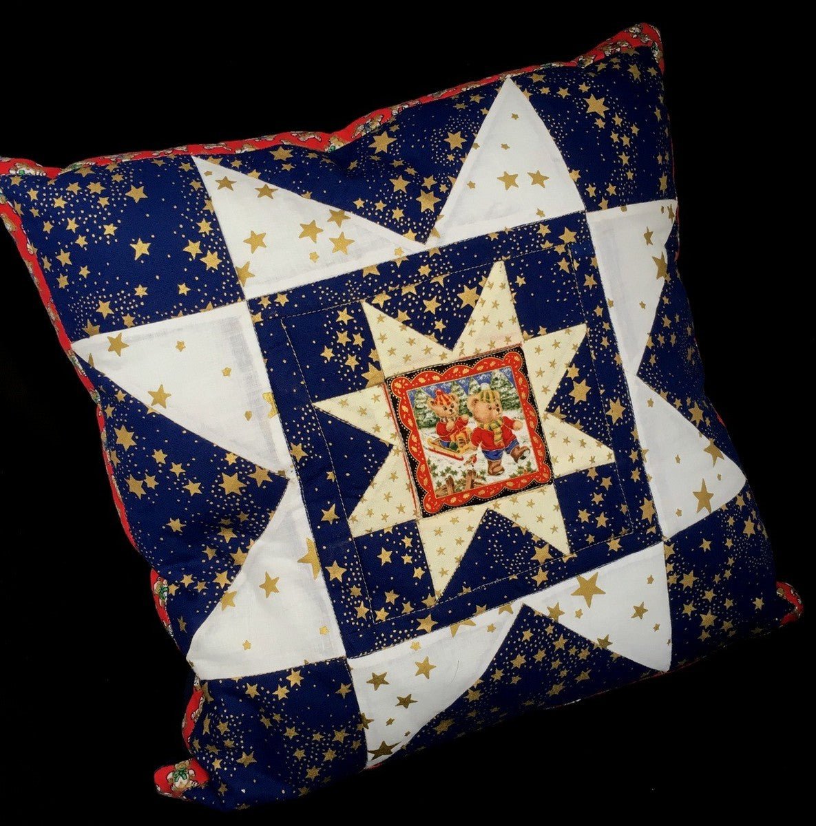Vankúš s vianočným motívom Blue
