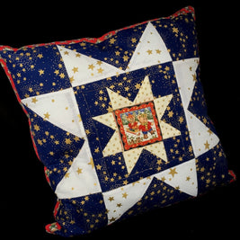 Vankúš s vianočným motívom Blue