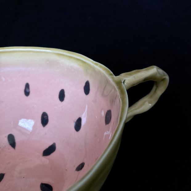 Keramická šálka a miska - melón