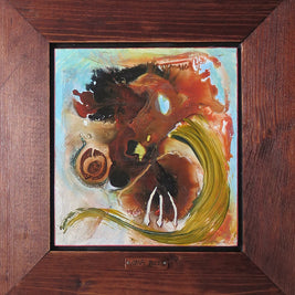 olejomaľba na dreve, abstraktný obraz, Pavel Sasín