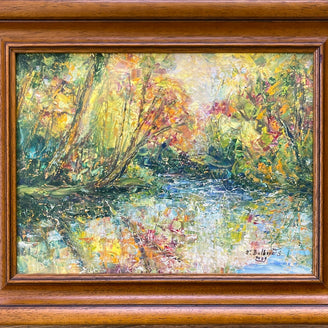 Ľudmila Balková, Jazierko - Mošovský park v lete