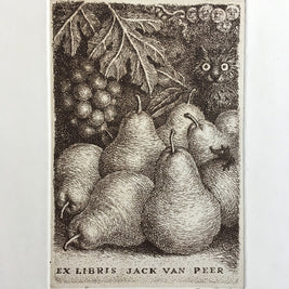 Peter Kľúčik, EX LIBRIS JACK VAN PEER Hrušky