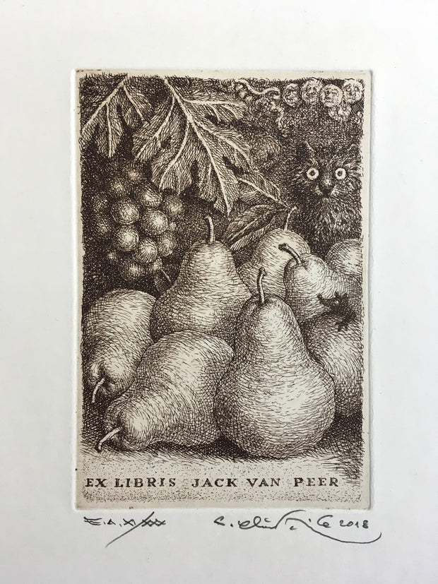Peter Kľúčik, EX LIBRIS JACK VAN PEER Hrušky