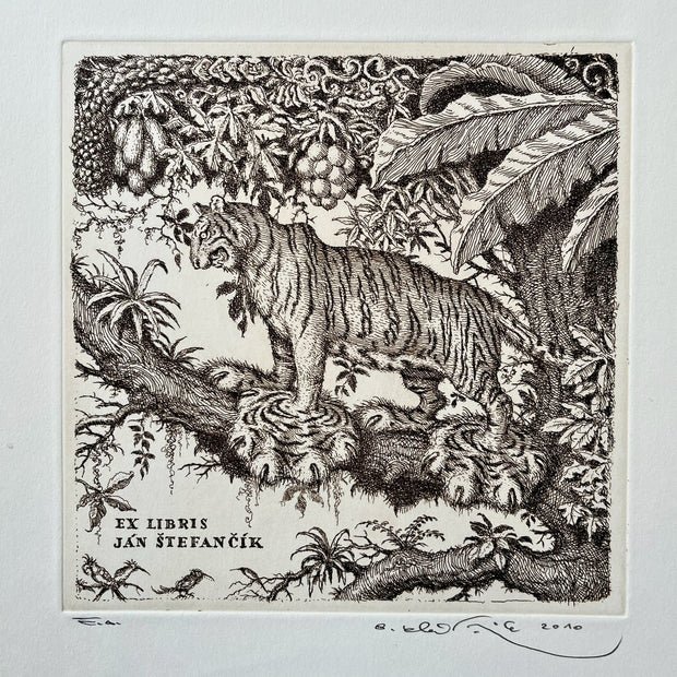 Peter Kľúčik, EX LIBRIS JÁN ŠTEFANČÍK Tiger