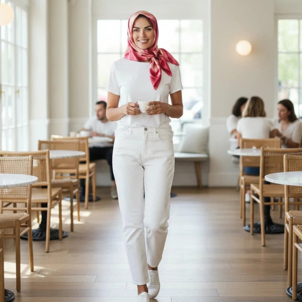 Elena Ruta Marchallé, Hodvábna šatka červeno-zlatá