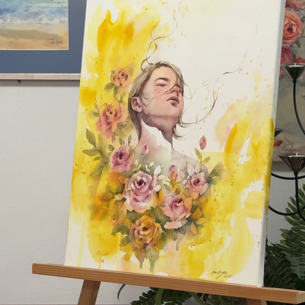 Jane Beata, Portrét s ružami