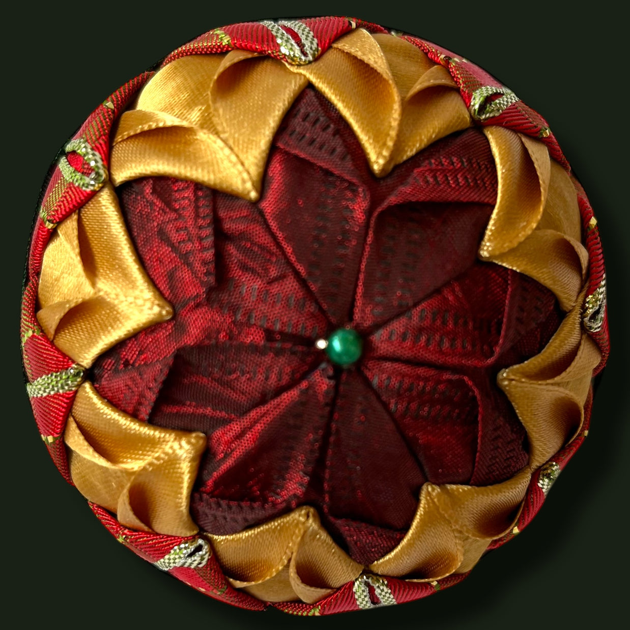 Vianočná guľa Patchwork