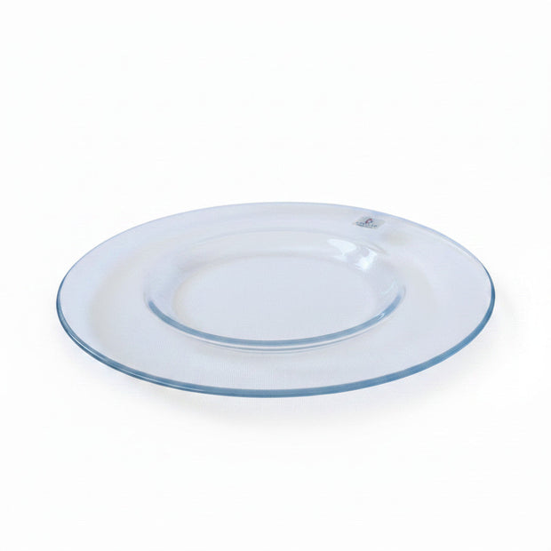 Magis Art Shop clear glass decorative plate for serving small desserts, 23 cm diameter