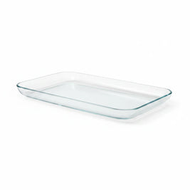 Magis Art Shop elegant rectangular glass serving bowl for snacks, fruit, or desserts, 35x20 cm.
