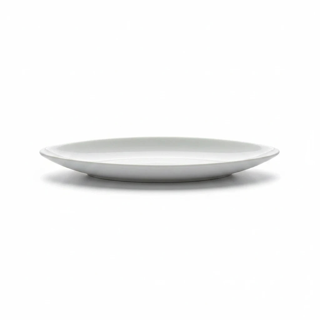 Magis Art Shop white ceramic boat-shaped serving bowl with a shallow design on a clean white background