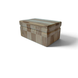 Magis Art Shop wooden gift box for ByNo glass oil lamps with a natural grain finish on a white background