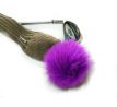 Headcover s fialovou bambuľkou z líšky