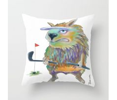 Angry Golfer Pillow