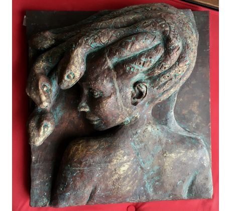 Renáta Sládková, Medúza I., pálený patinovaný šamot