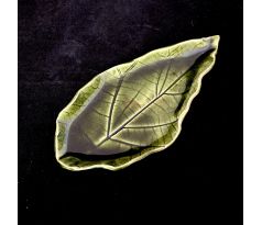 Miska keramická zelený list