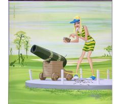 Cannon start - obraz s golfovou tématikou