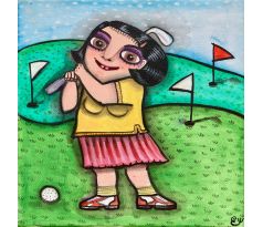 Golfing girl II