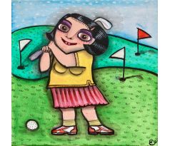 Golfing girl II