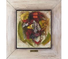 olejomaľba na dreve, abstraktný obraz, Pavel Sasín