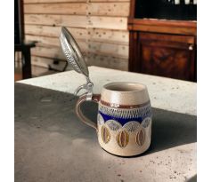 Keramický pohár s vrchnákom - Holba(krígel)