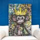about a monkey, painting, monkey paiting