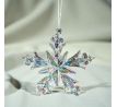 Vianočná ozdoba - snehová vločka sklená