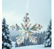 Vianočná ozdoba - snehová vločka sklená