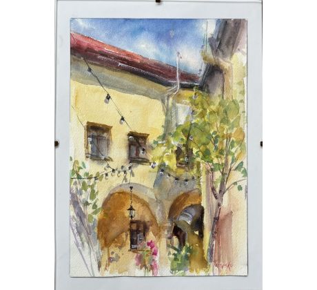 Julia Tomesko, Akvarel Staré mesto