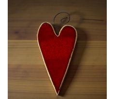 Malé keramické srdce na zavesenie