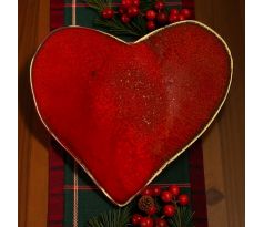 Keramický tanierik v tvare srdca