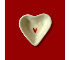 Keramické srdce miska