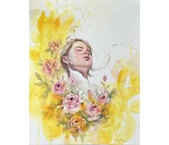 Jane Beata, Portrét s ružami