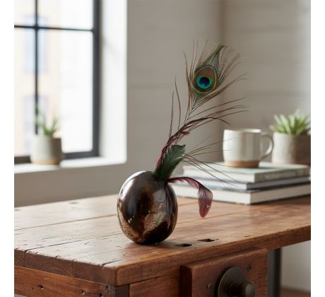 Moderná vázička v tvare vajíčka