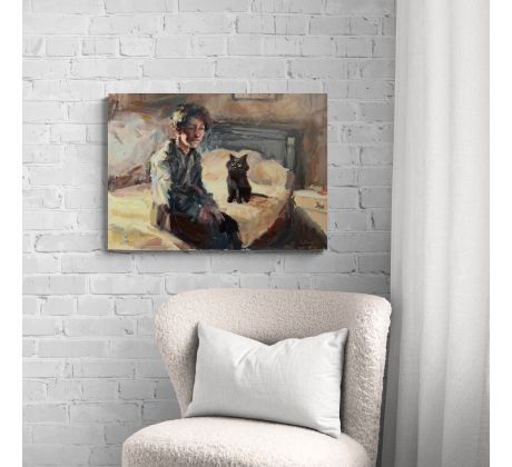 Gabriel Kurák, Chlapec s kocúrom