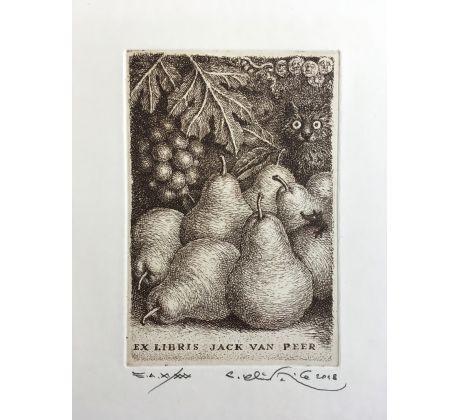 Peter Kľúčik, EX LIBRIS JACK VAN PEER Hrušky