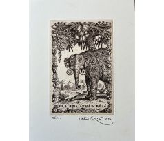 Peter Kľúčik, EX LIBRIS Luděk Kříž, Slon