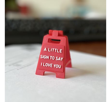 Mini znamenie I Love you