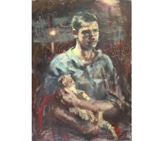 Gabriel Kurák Mládenec so psíkom