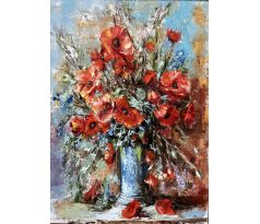 Igor Navrotskyi, Kvety Maky v modrej váze