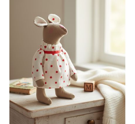 Ručne šitá myška Michelle