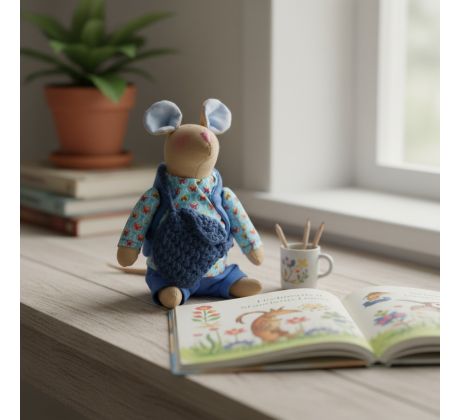 Ručne šitý myšiak Jean