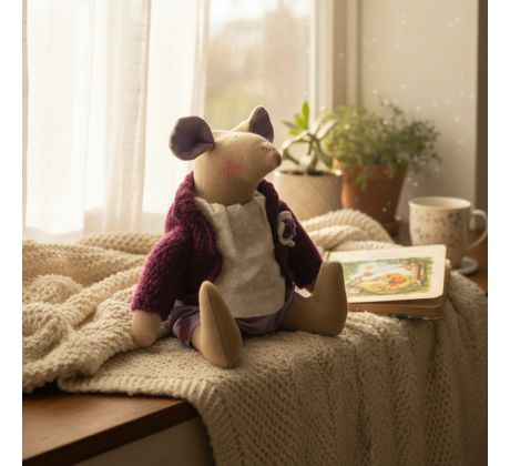 Ručne šitý myšiak Pierre