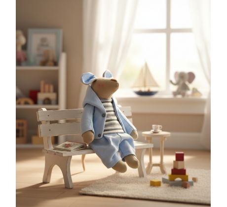 Ručne šitý myšiak Juane