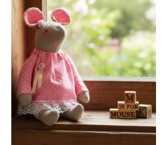 Ručne šitá myška Rose