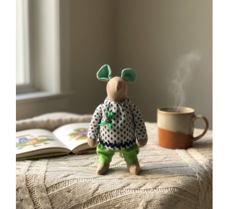 Ručne šitá myška Petra