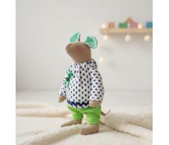 Ručne šitá myška Petra