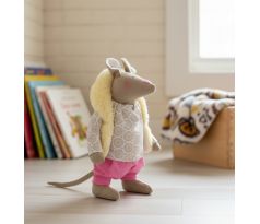 Ručne šitá myška Iveta