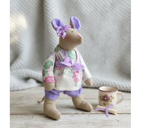 Ručne šitá myška Klára