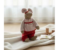 Ručne šitá myška Yvona