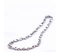 Náhrdelník z nerezovej ocele oválne články